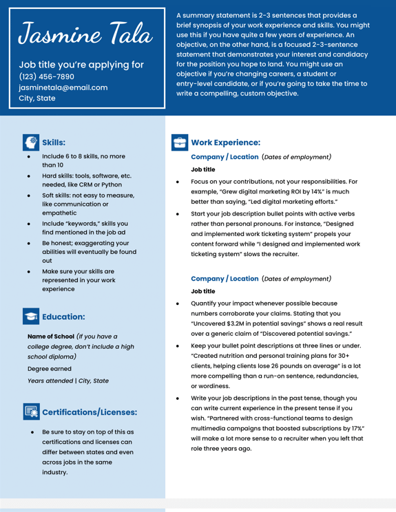Detail Cv Template Free Google Docs Nomer 10