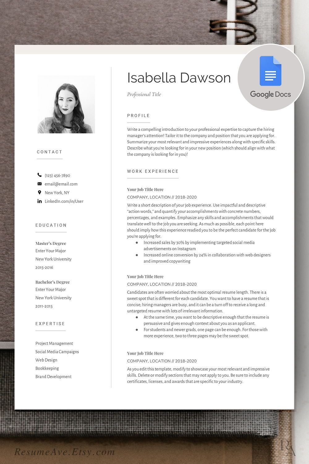 Detail Cv Template Free Google Docs Nomer 31