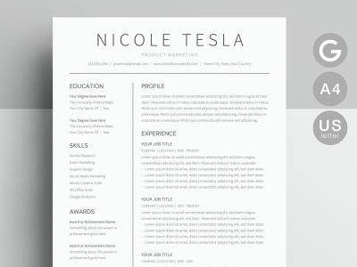 Detail Cv Template Free Google Docs Nomer 33
