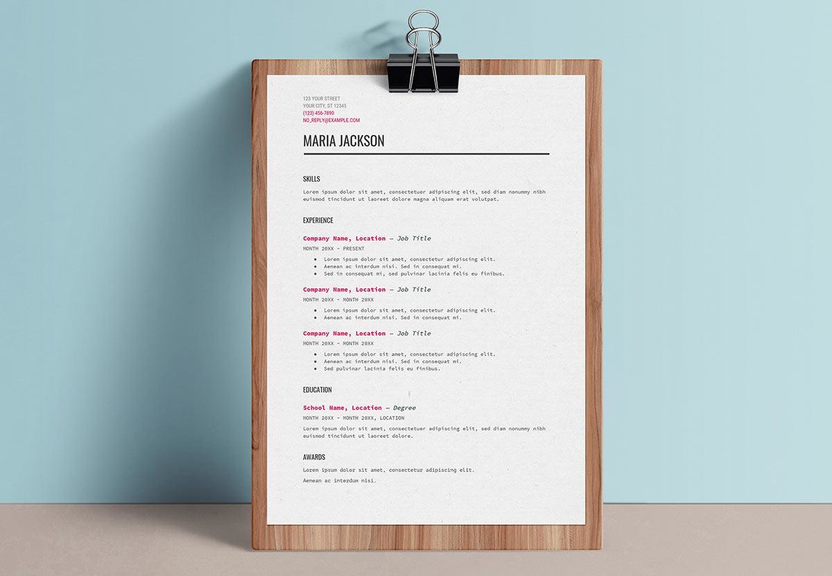 Detail Cv Template Free Google Docs Nomer 47