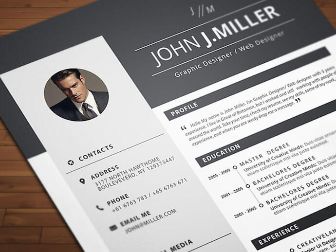 Detail Cv Template Gratis Word Nomer 11