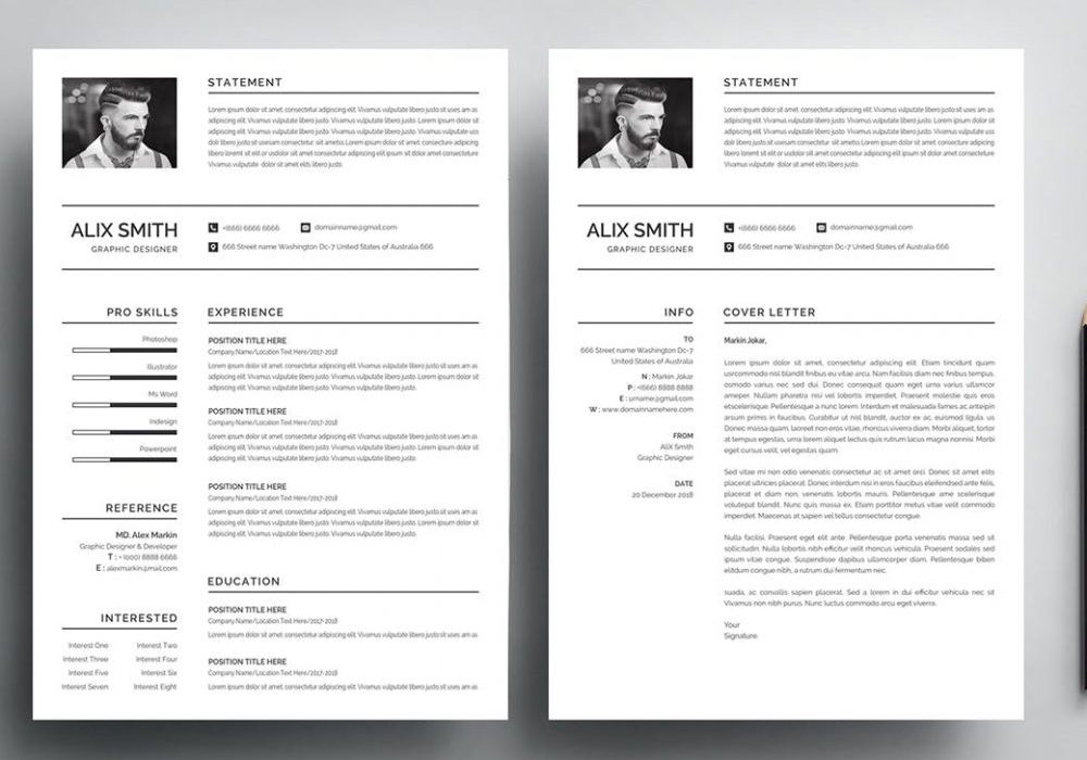 Detail Cv Template Gratis Word Nomer 19