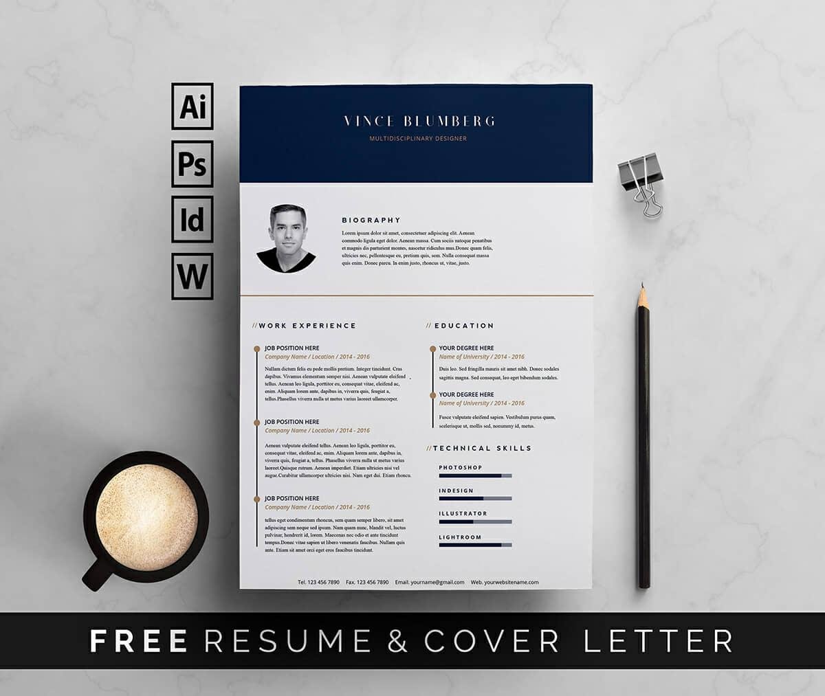 Detail Cv Template Gratis Word Nomer 30