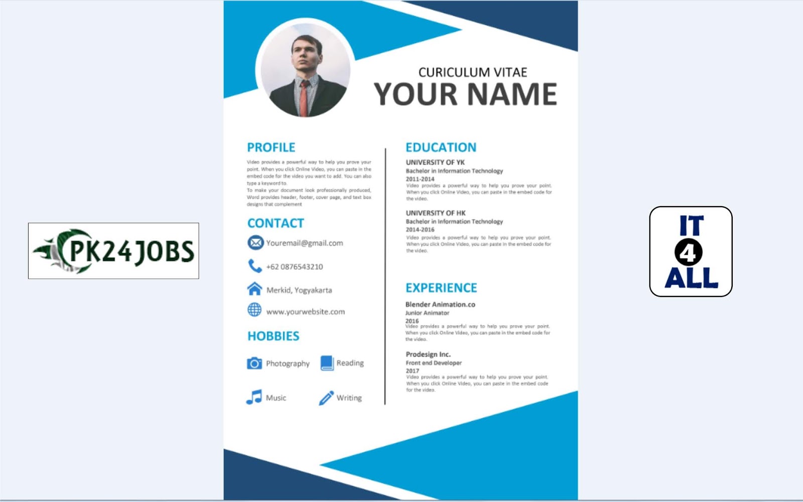 Detail Cv Template Gratis Word Nomer 32