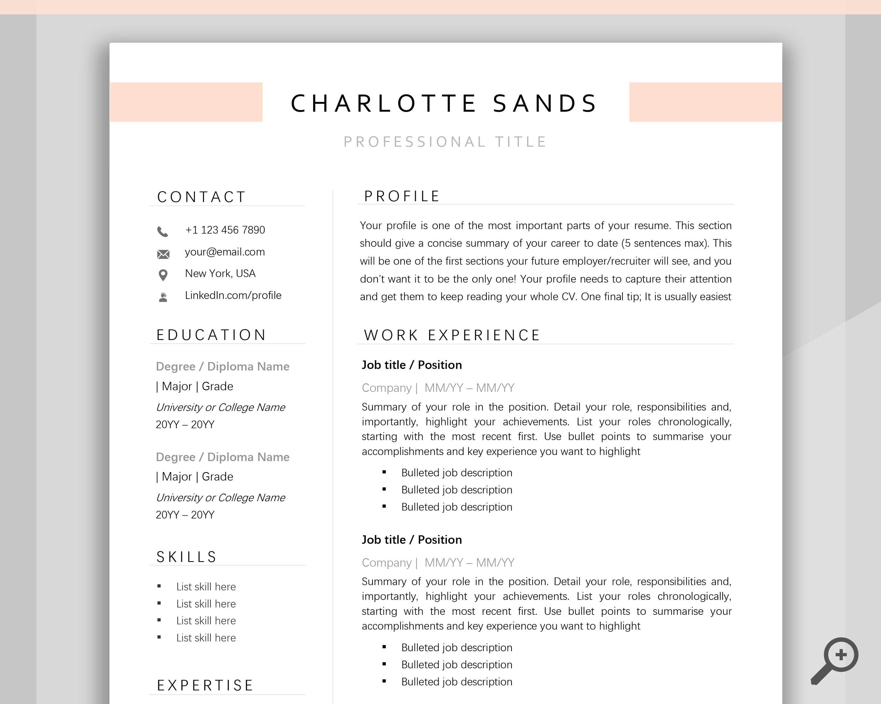 Detail Cv Template Gratis Word Nomer 40