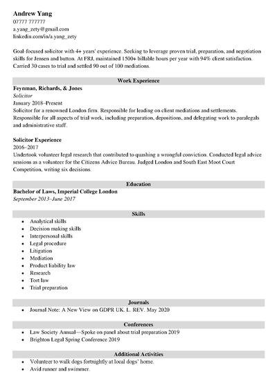 Detail Cv Template Imperial College Nomer 21