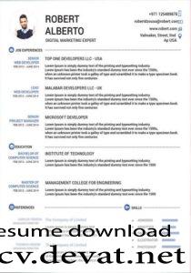 Detail Cv Template In English Doc Nomer 14