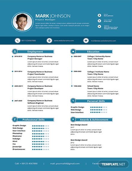 Detail Cv Template Microsoft Publisher Nomer 21