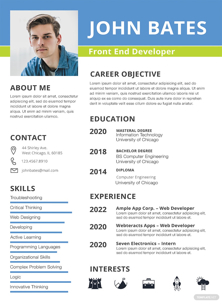 Detail Cv Template Microsoft Publisher Nomer 25