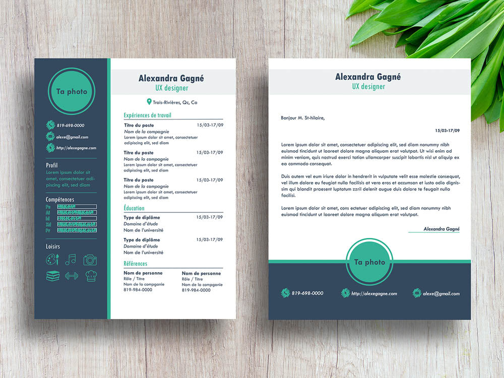 Detail Cv Template Modern Word Free Nomer 16