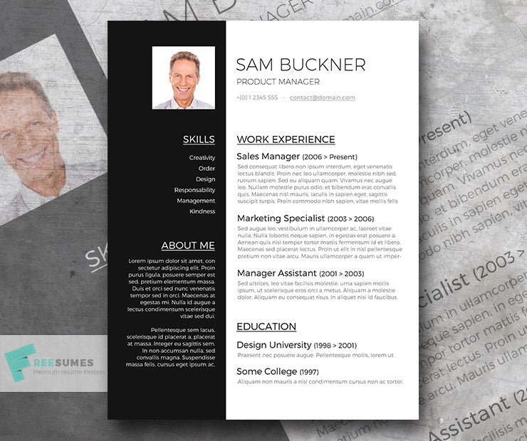 Detail Cv Template Modern Word Free Nomer 43