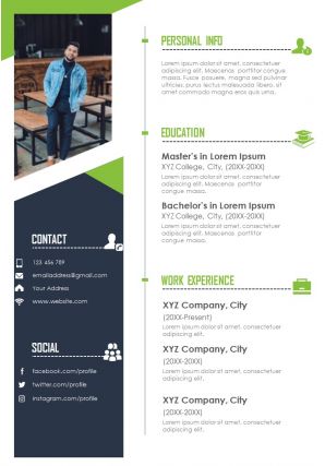 Detail Cv Template Personal Profile Nomer 17