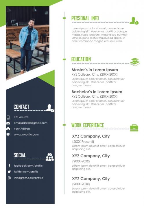 Detail Cv Template Personal Profile Example Nomer 21