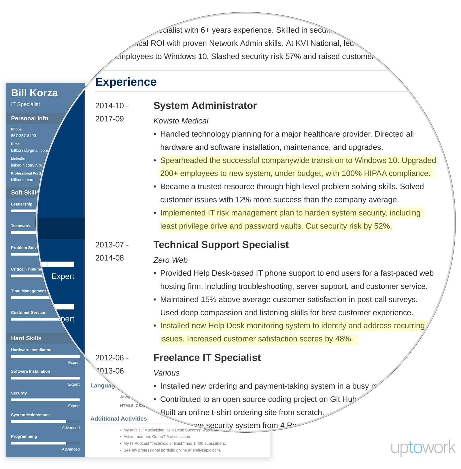 Detail Cv Template Personal Profile Example Nomer 42