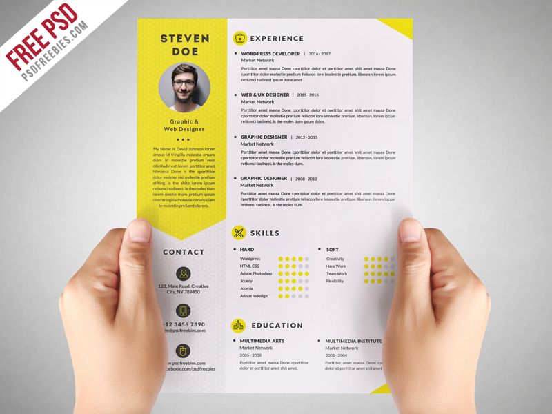 Cv Template Photoshop - KibrisPDR