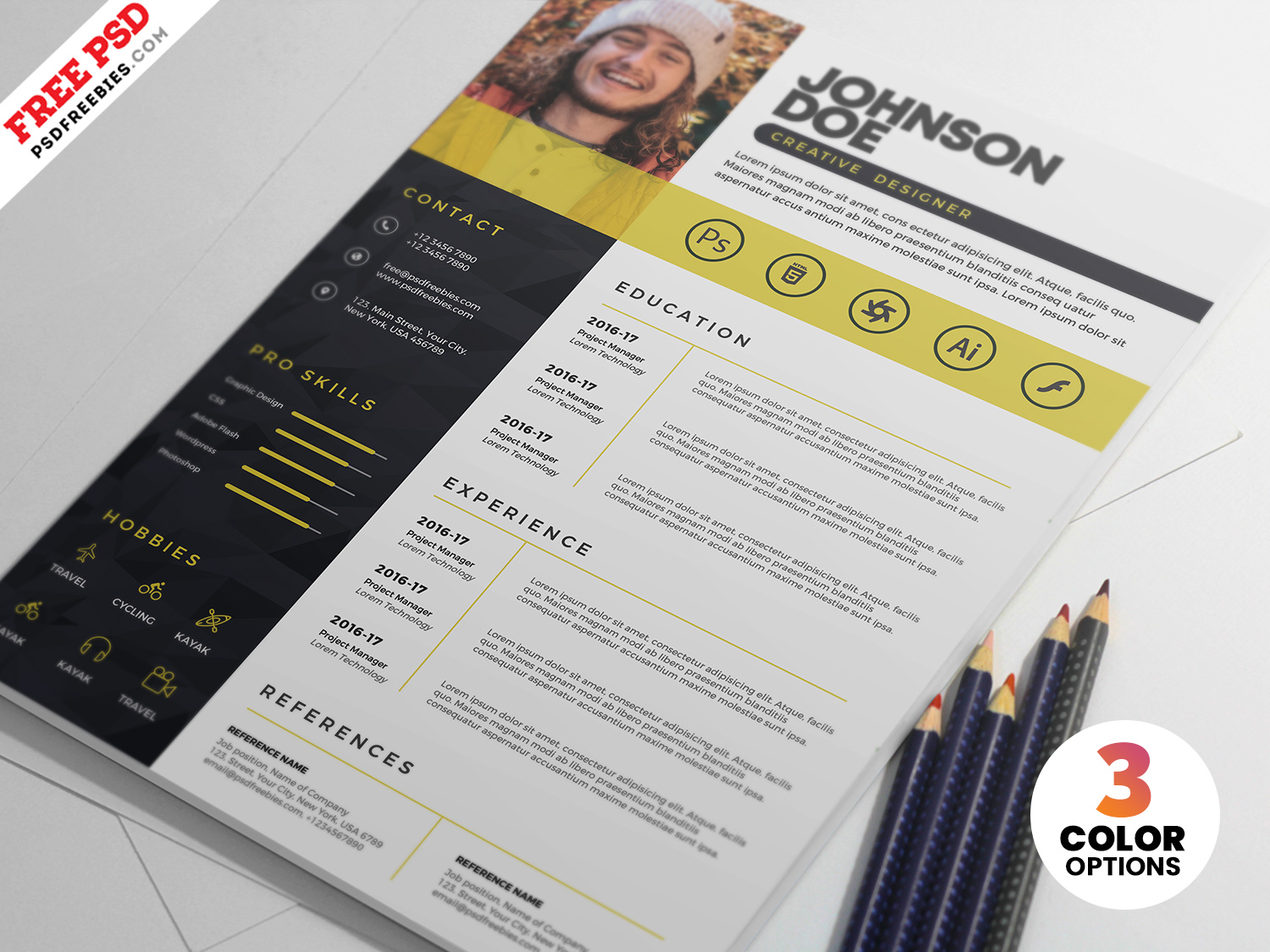 Detail Cv Template Photoshop Nomer 39