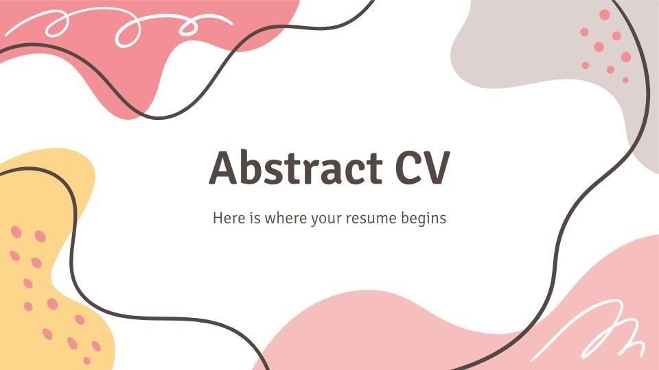 Detail Cv Template Ppt Nomer 52