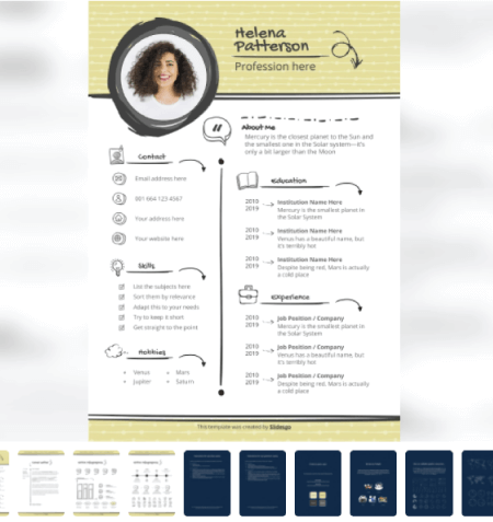 Detail Cv Template Pptx Nomer 53