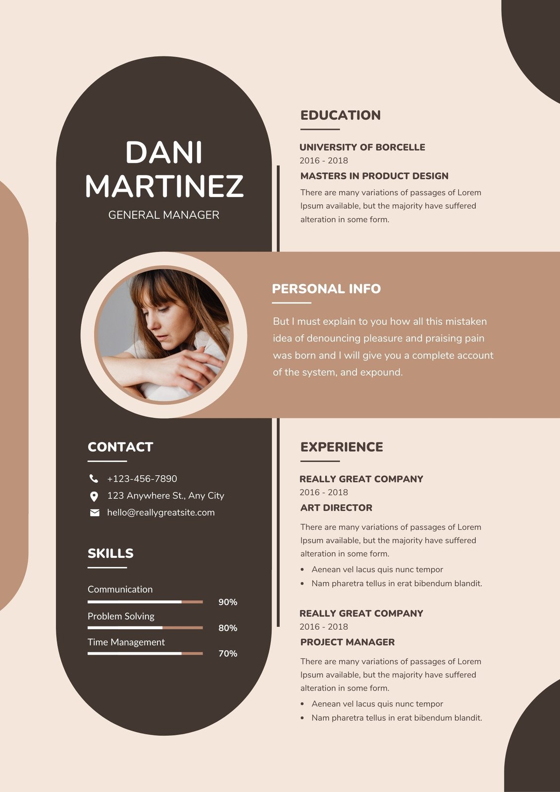 Detail Cv Template With Picture Nomer 43