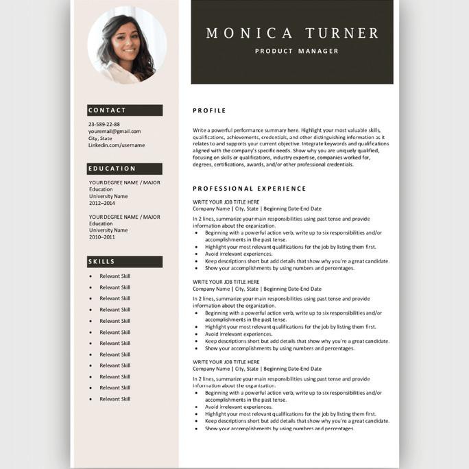 Detail Cv Template Word Nomer 24