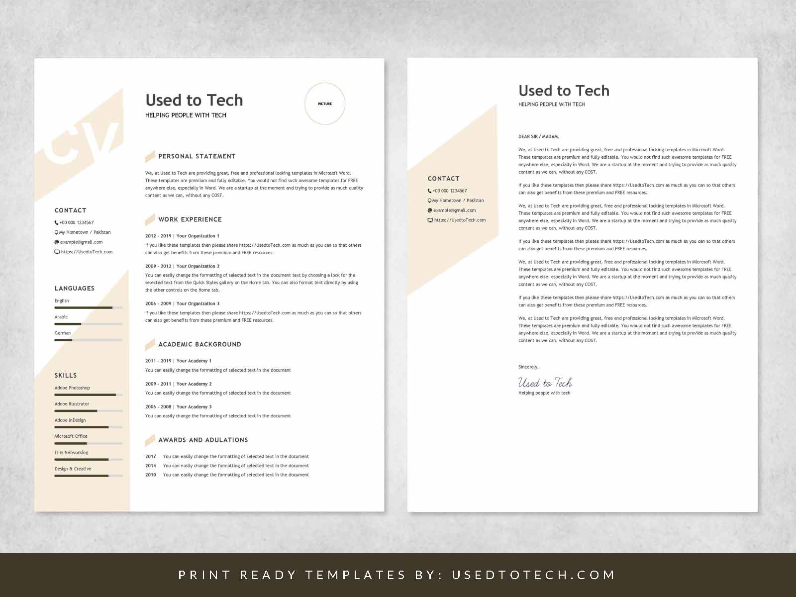 Detail Cv Template Word Nomer 49