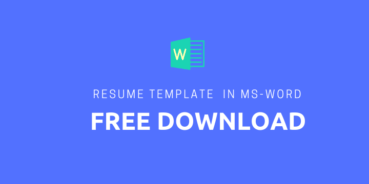 Detail Cv Template Word Free Download 2019 Nomer 18