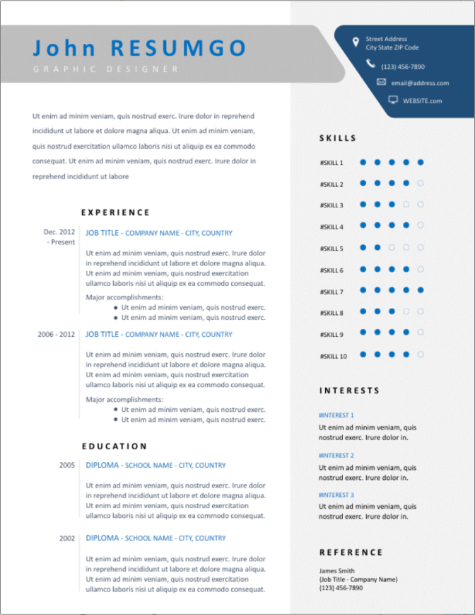 Detail Cv Template Word Free Download Nomer 29