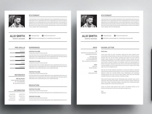 Detail Cv Template Word Free Download Nomer 45