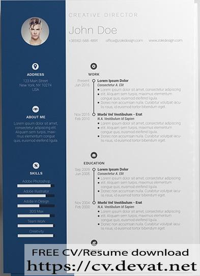 Detail Cv Template Word Free Download Nomer 49