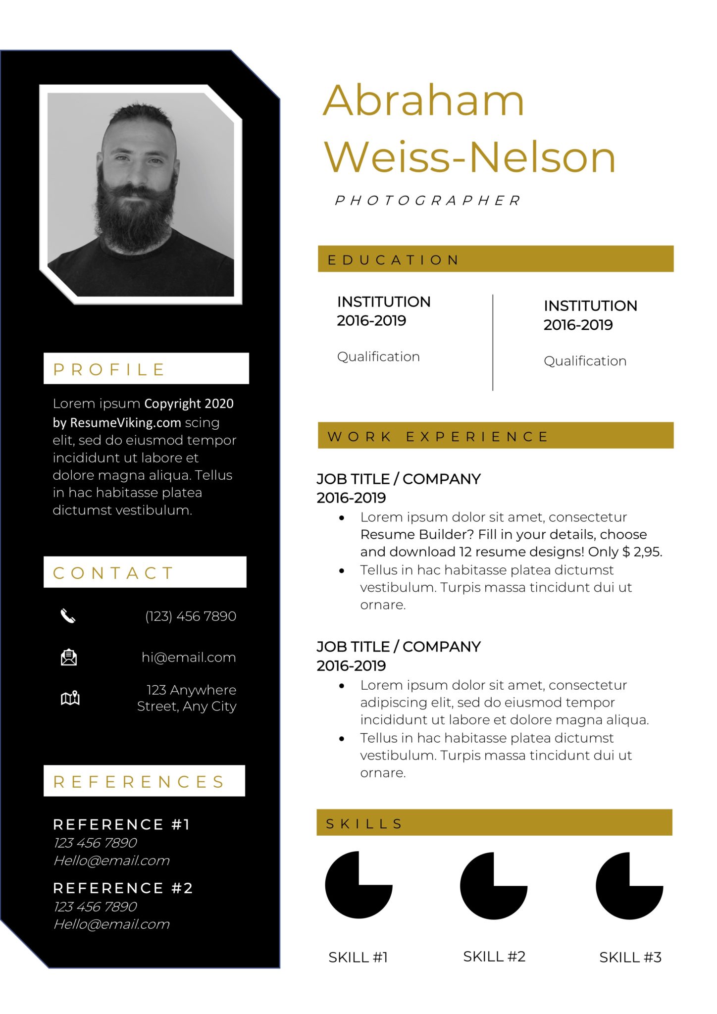 Detail Cv Template Word Free Download Nomer 55