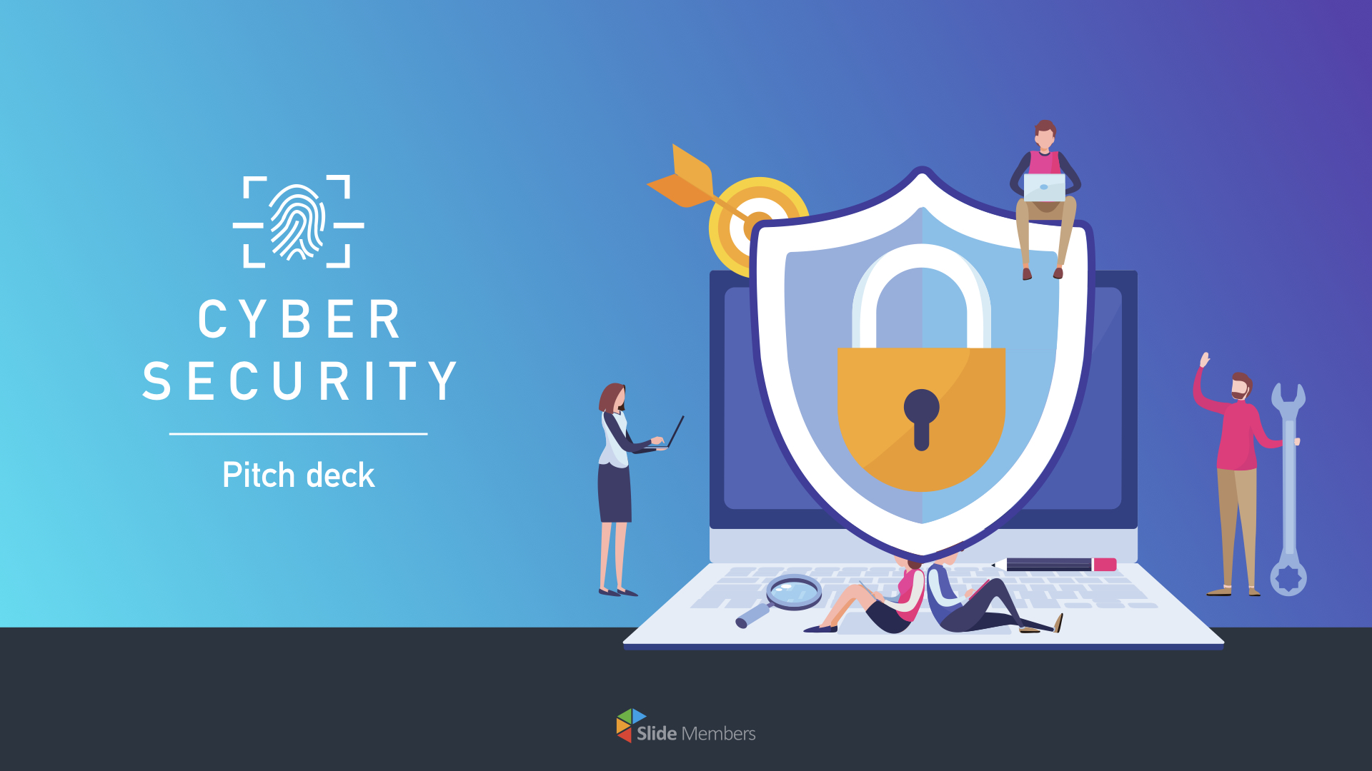 Detail Cyber Security Ppt Template Free Download Nomer 12
