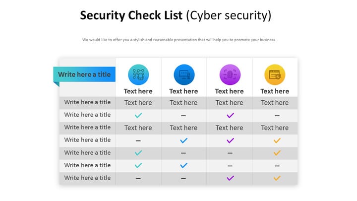 Detail Cyber Security Ppt Template Free Download Nomer 20
