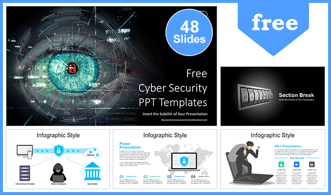 Detail Cyber Security Ppt Template Free Download Nomer 7