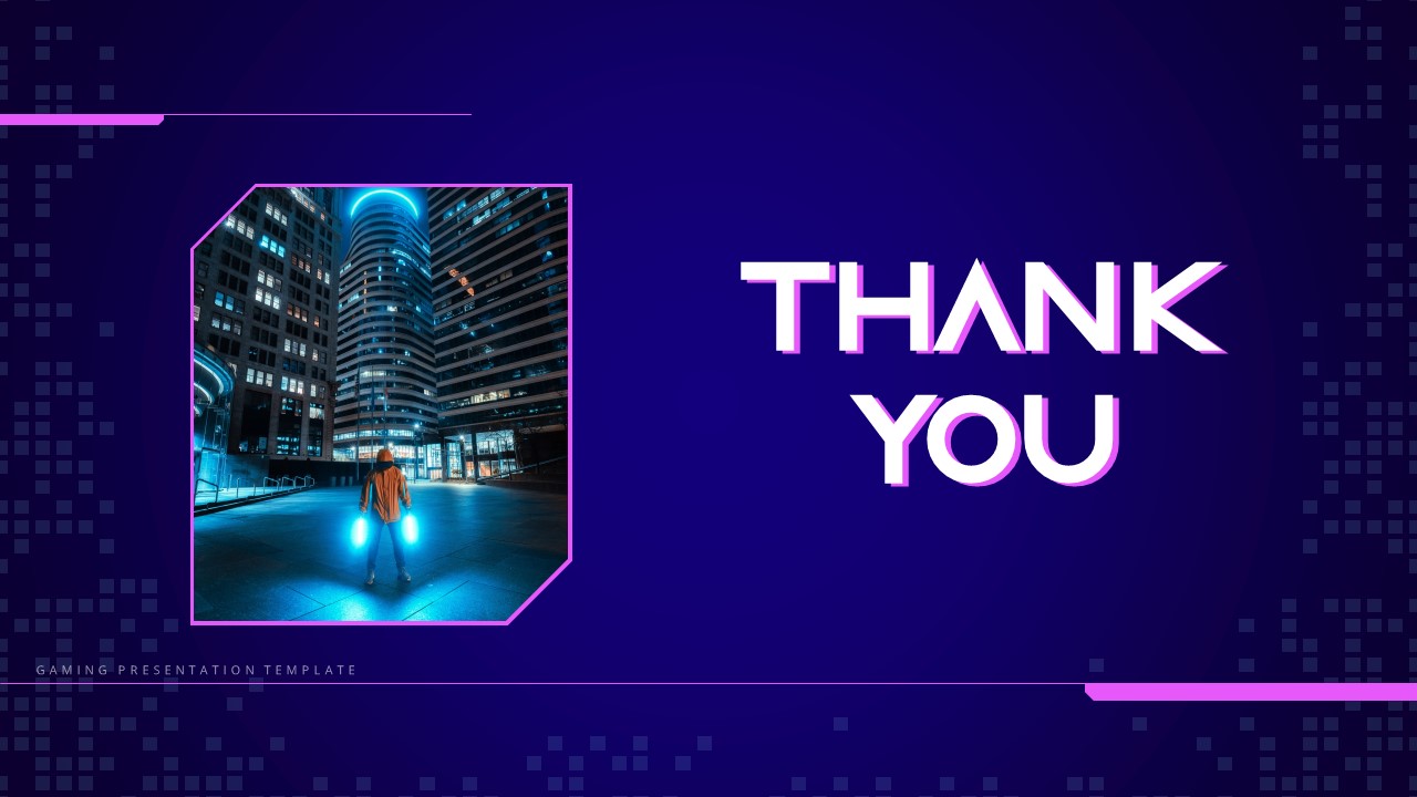 Detail Cyberpunk Powerpoint Template Nomer 25