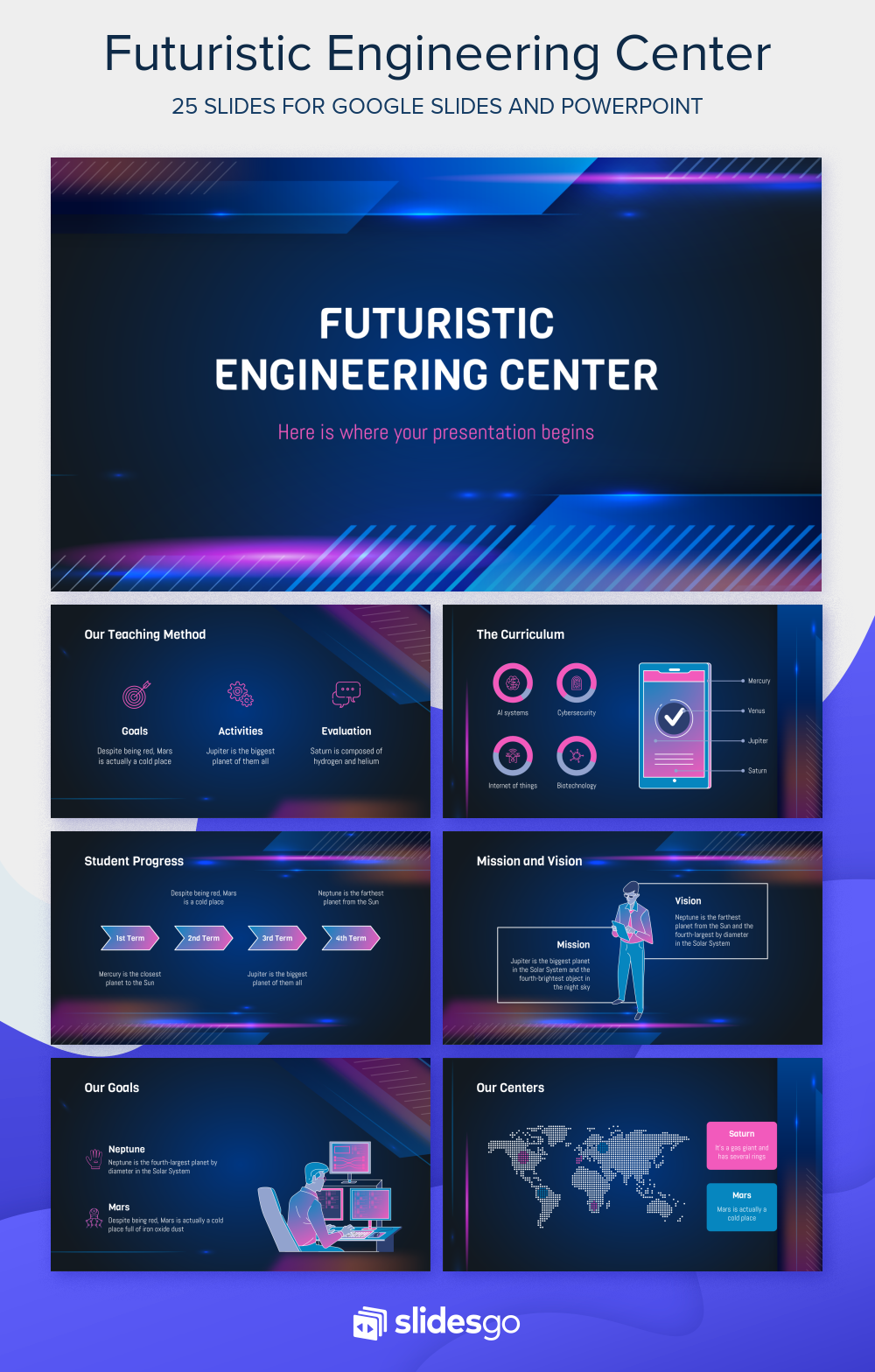 Detail Cyberpunk Powerpoint Template Nomer 5