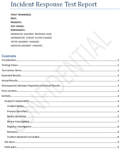 Detail Cybersecurity Incident Response Report Template Nomer 15