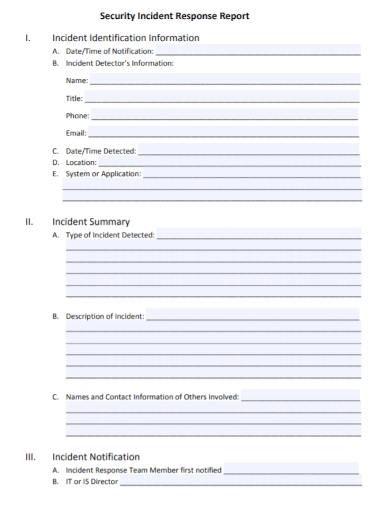 Detail Cybersecurity Incident Response Report Template Nomer 3