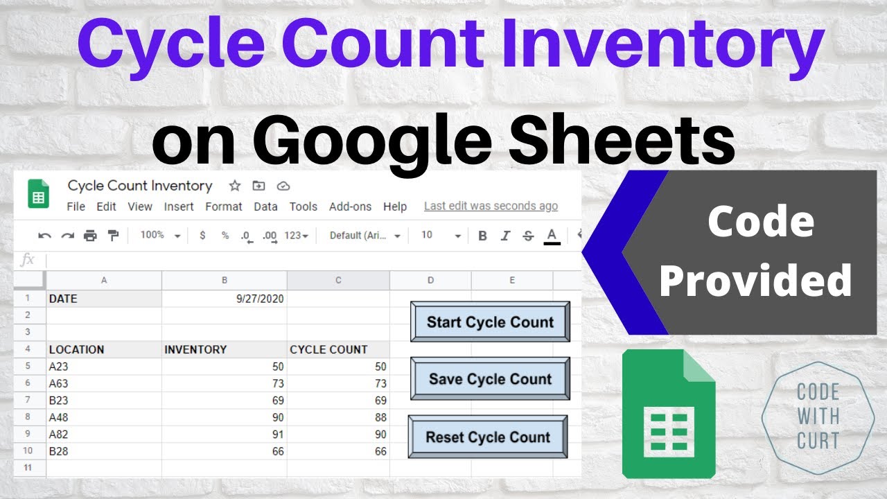 Detail Cycle Count Sheet Template Nomer 3