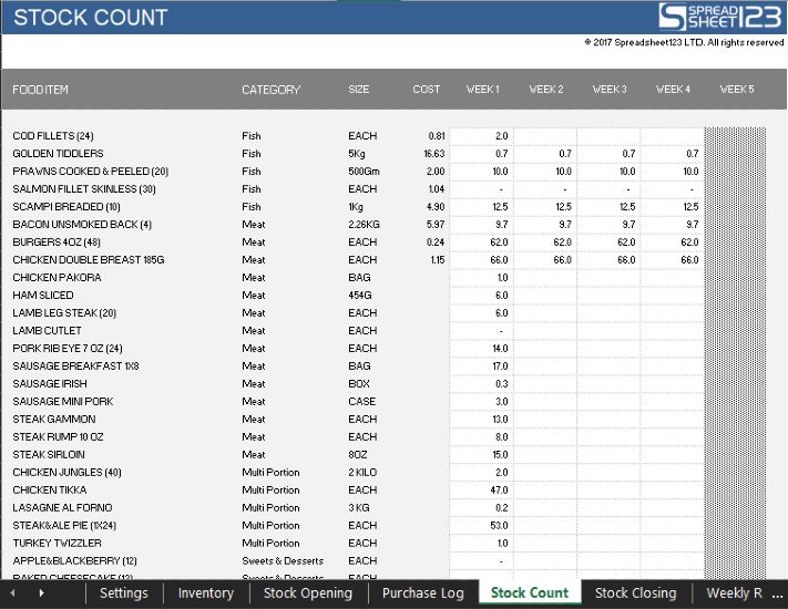 Detail Cycle Count Sheet Template Nomer 42