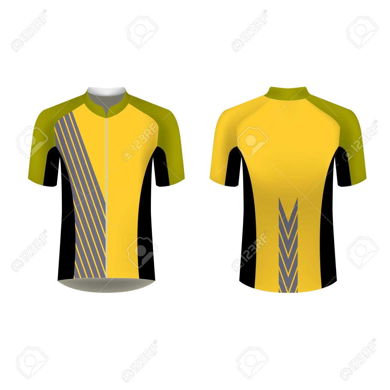 Detail Cycling Shirt Design Template Nomer 13