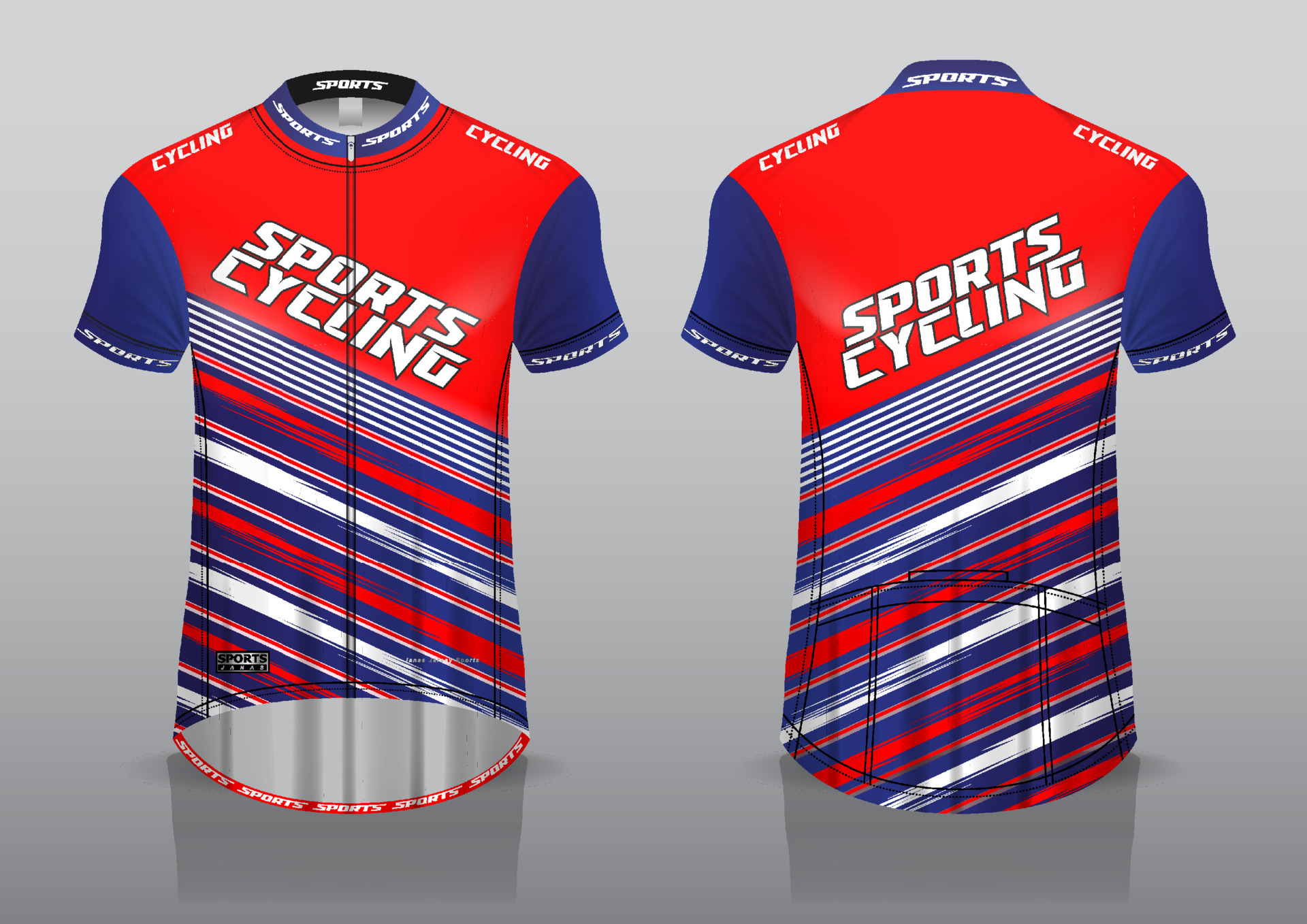 Detail Cycling Shirt Design Template Nomer 36