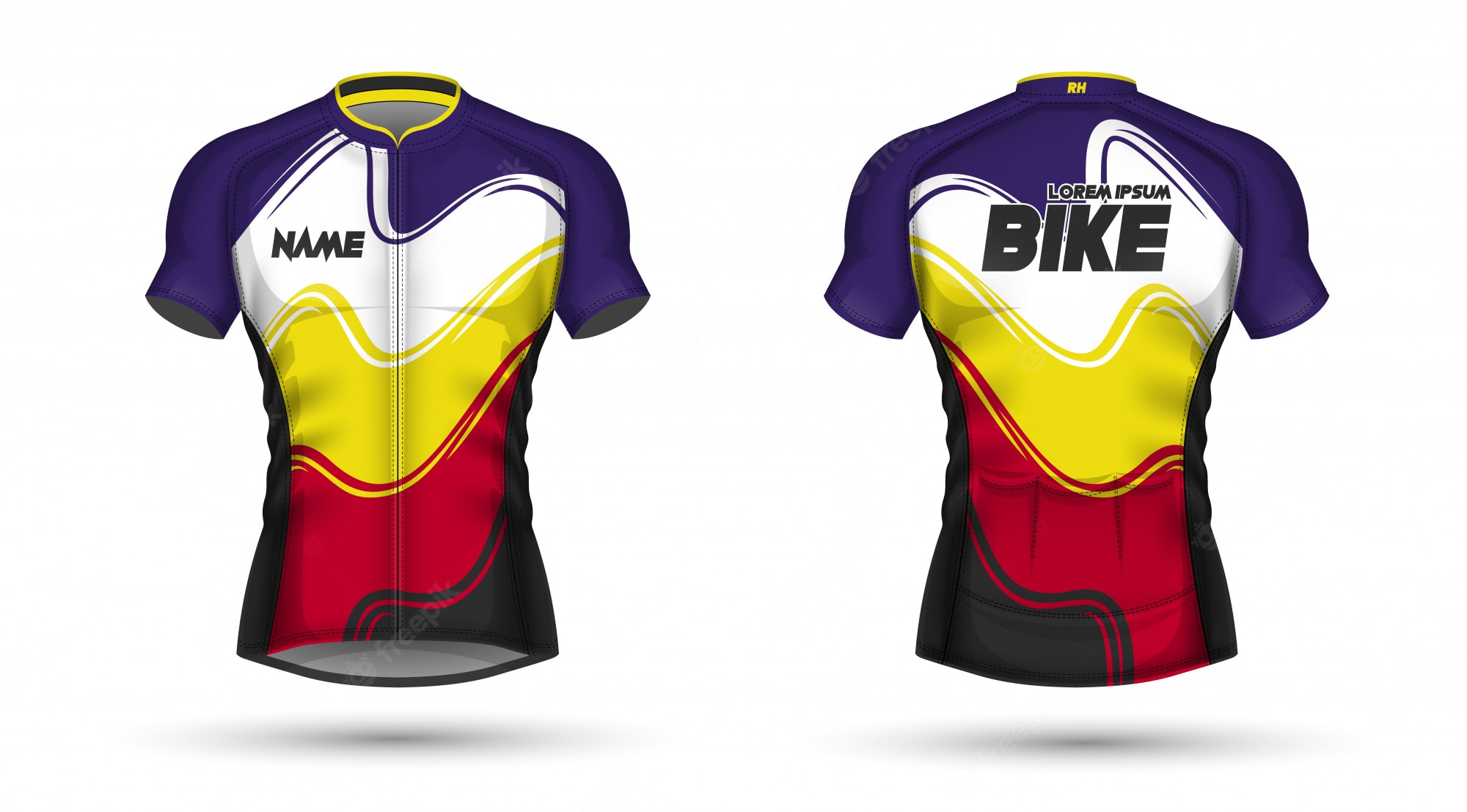 Detail Cycling Shirt Design Template Nomer 5