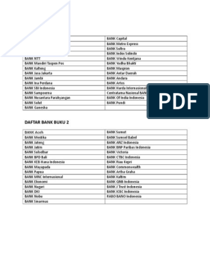 Detail Daftar Bank Buku 4 Nomer 5