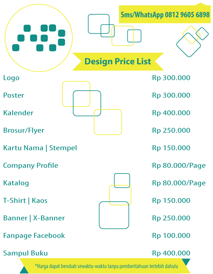 Detail Daftar Harga Desain Logo Nomer 25