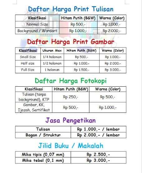 Detail Daftar Harga Print Foto Nomer 39