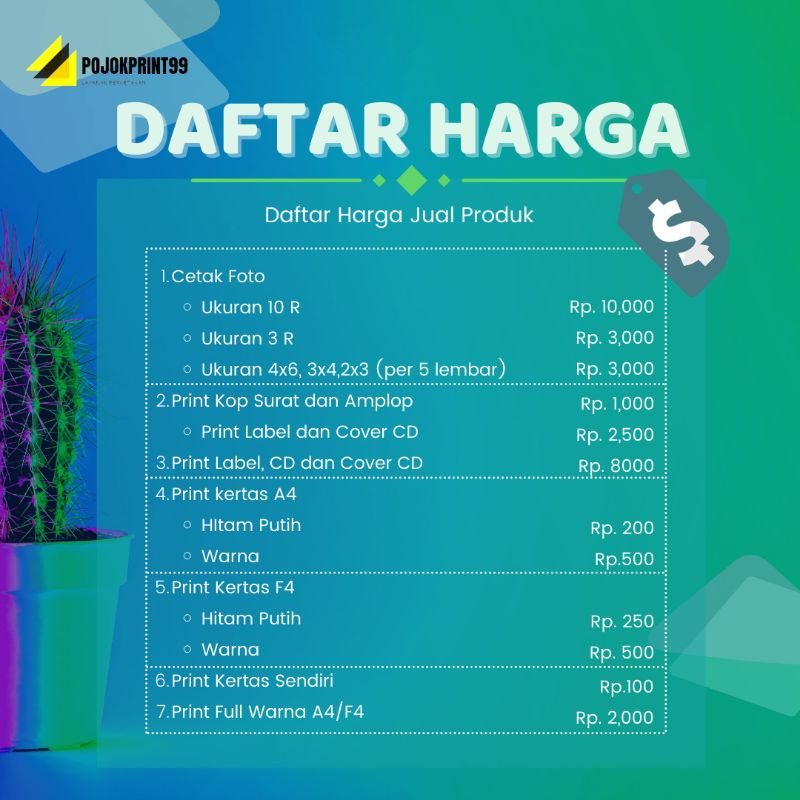 Detail Daftar Harga Print Foto Nomer 42