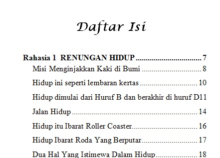 Detail Daftar Isi Buku Nomer 13