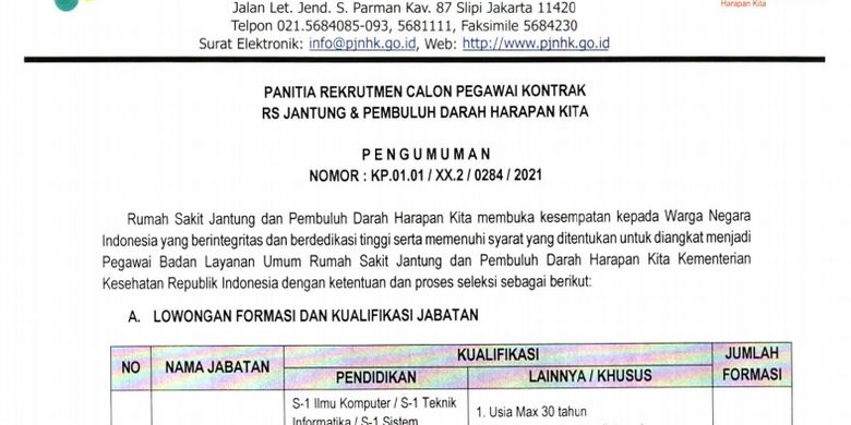 Detail Daftar Online Rumah Sakit Harapan Kita Nomer 18