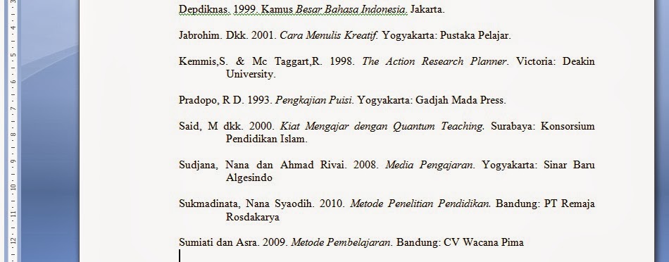 Detail Daftar Pustaka Buku Bahasa Indonesia Nomer 20