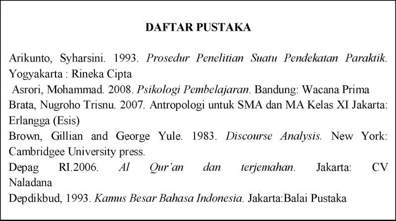 Detail Daftar Pustaka Buku Bahasa Indonesia Nomer 4